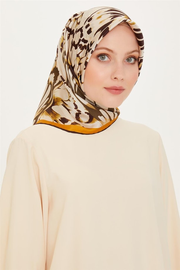 Armine Twill Saf İpek Eşarp 9256D 34