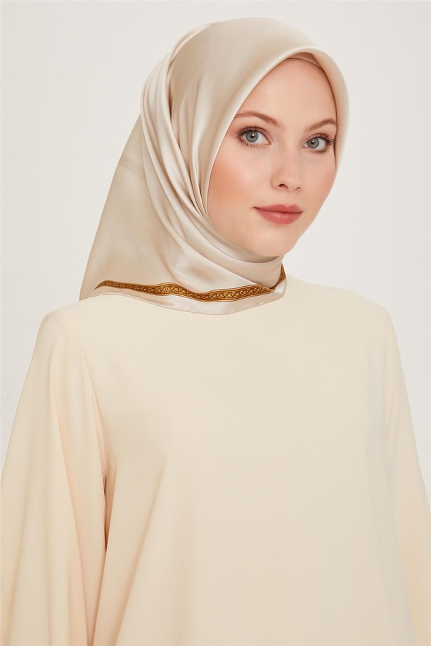 Armine Twill Saf İpek Eşarp 9261D 07 03