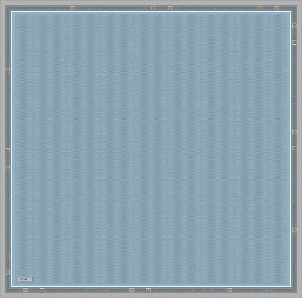 Armine Monogram Desenli Saf İpek Twill Eşarp 9401D 31