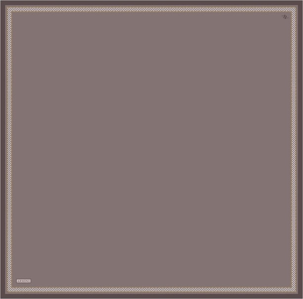 Armine Su Yolu Desenli Saf İpek Twill Eşarp 9444D 54