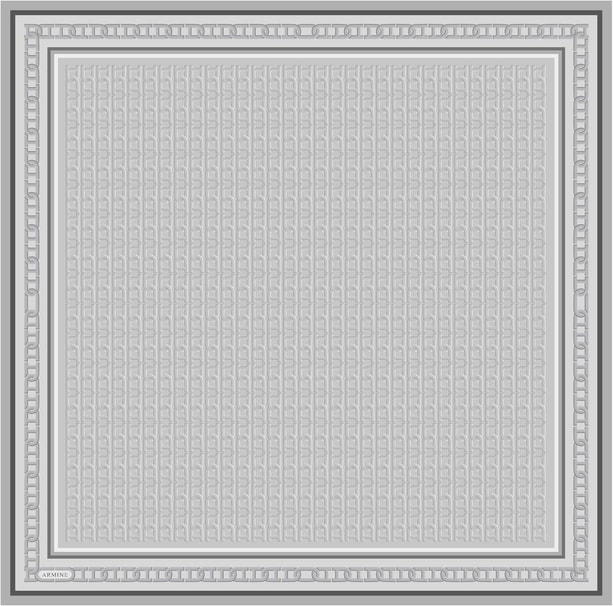 Armine Soyut Desenli Saf İpek Twill Eşarp 9301 37