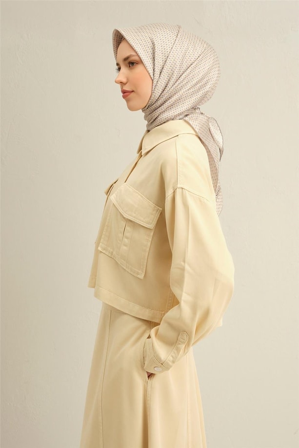 Armine Dijital Saf İpek Eşarp 9307D (T) 03