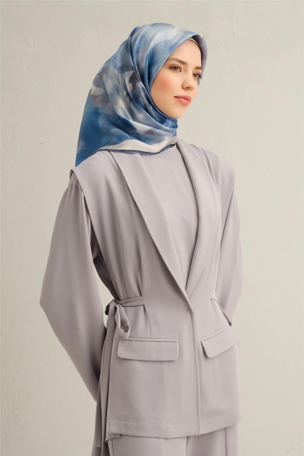 Armine Dijital Saf İpek Eşarp 9310D (S) 38