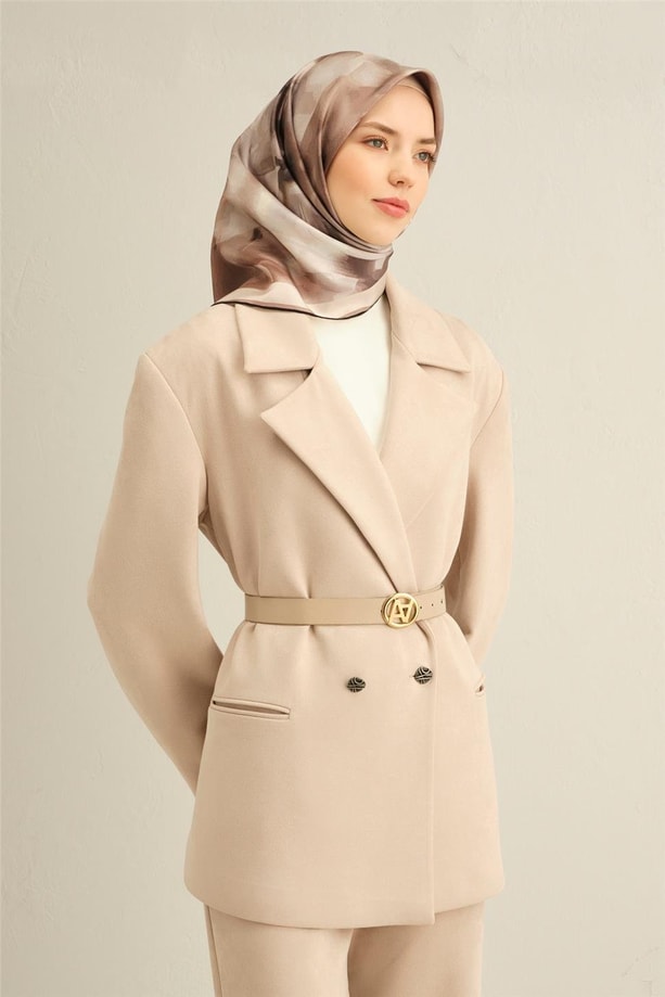 Armine Çiçek Desenli Saf İpek Sura Eşarp 9310 86
