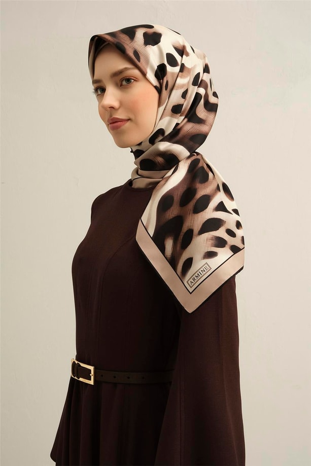 Armine Dijital Saf İpek Eşarp 9320D (S) 04