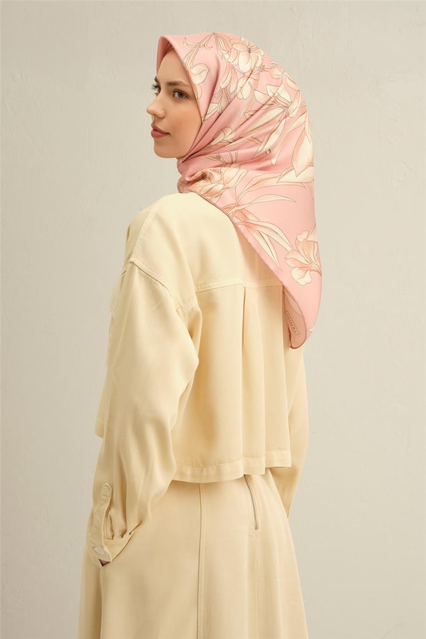 Armine Dijital Saf İpek Eşarp 9324D (T) 08