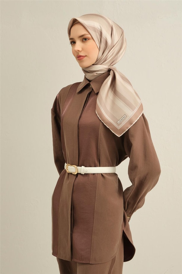 Armine Dijital Saf İpek Eşarp 9327D (S) 84
