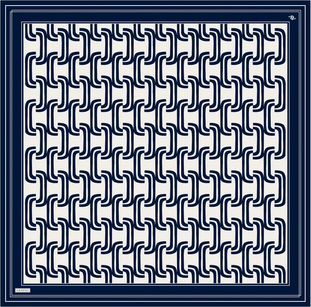 Armine Desenli Saf İpek Twill Eşarp 9343-80