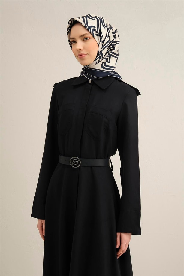 Armine Desenli Saf İpek Twill Eşarp 9343- 80