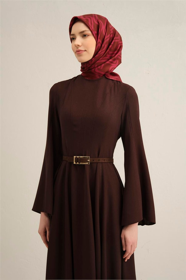 Armine Obje Desenli Saf İpek Sura Eşarp 9343 87