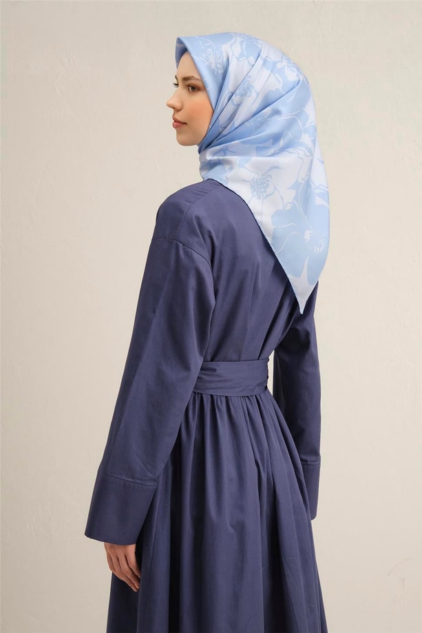 Armine Desenli Saf İpek Twill Eşarp 9344- 42