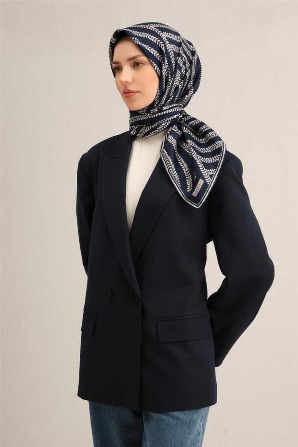 Armine Desenli Saf İpek Sura Eşarp 9351- 07