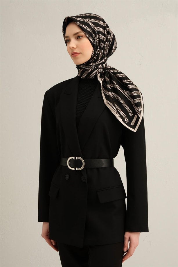 Armine Dijital Saf İpek Eşarp 9351D (S) 57