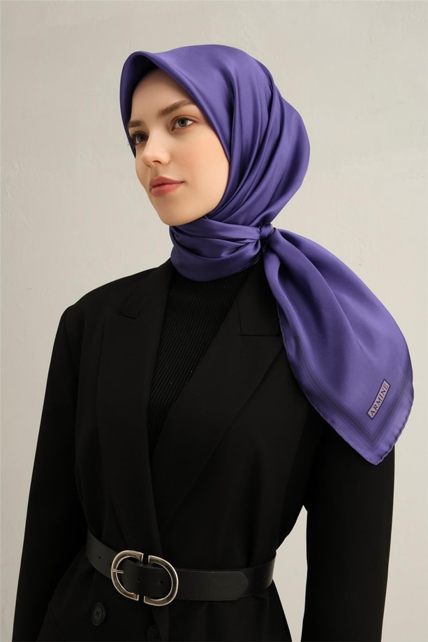 Armine Desenli Saf İpek Sura Eşarp 9356- 55