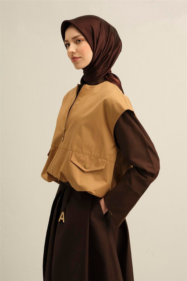 Armine Klasik Desenli Saf İpek Sura Eşarp 9356 82