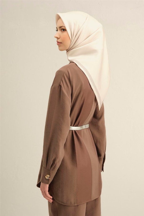 Armine Desenli Saf İpek Twill Eşarp 9357- 02