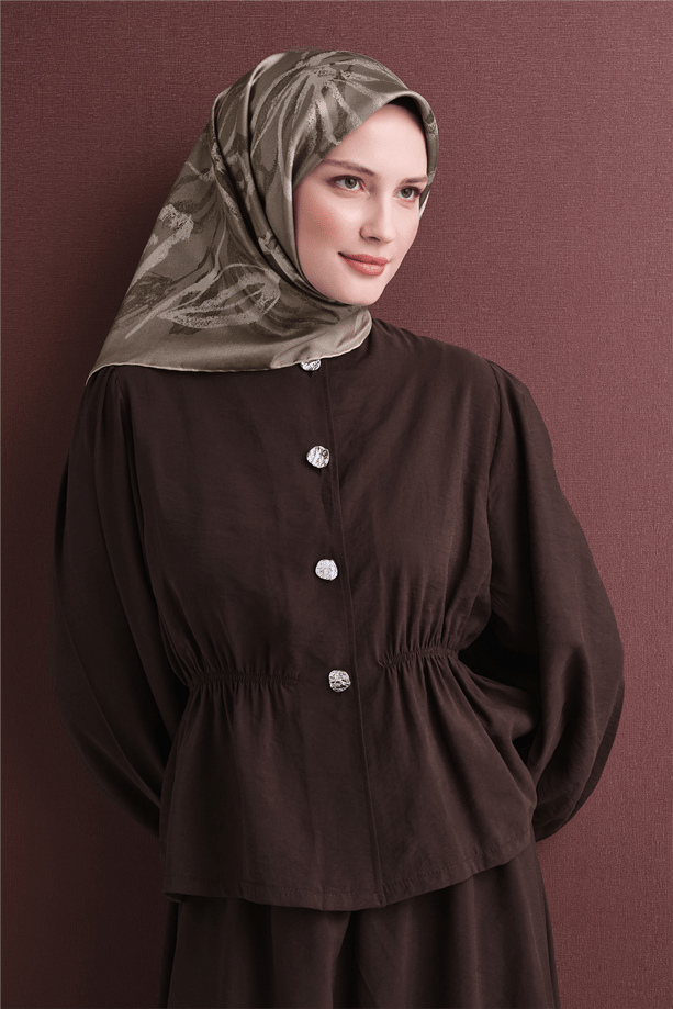 Armine Saf İpek Twill Eşarp 9600D 51