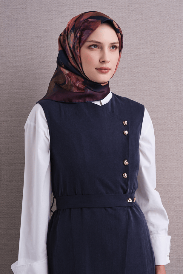 Armine Saf İpek Twill Eşarp 9611D 01