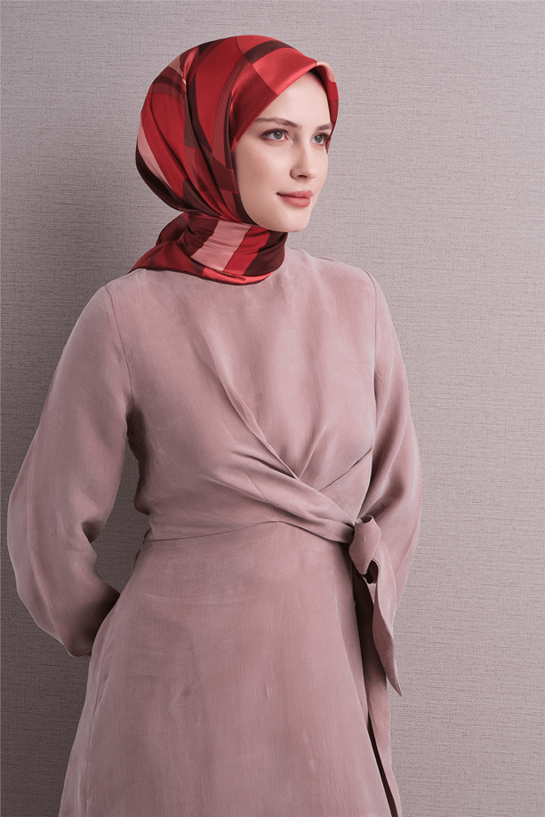 Armine Saf İpek Twill Eşarp 9633D 03