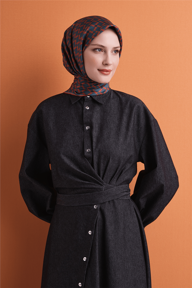 Armine Saf İpek Twill Eşarp 9636D 03