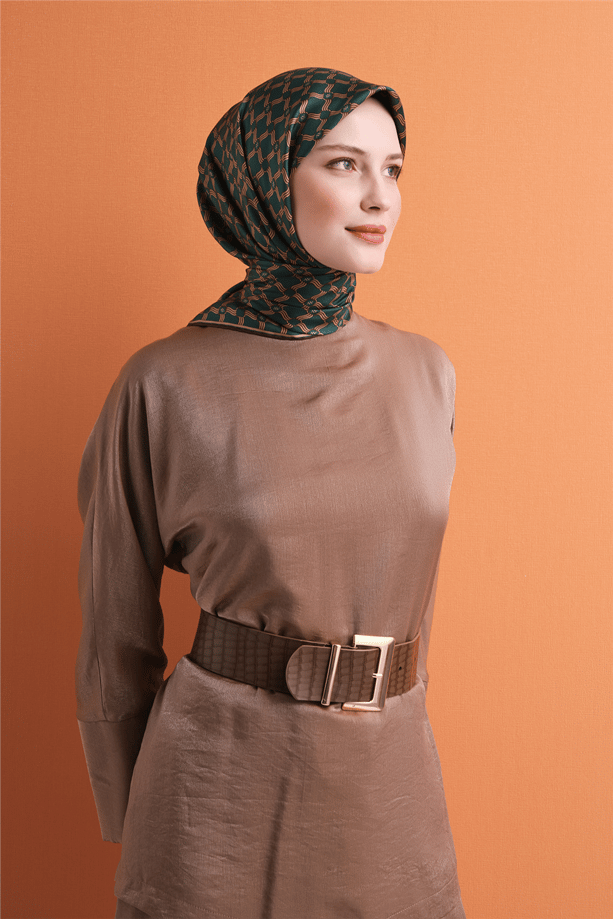 Armine Saf İpek Twill Eşarp 9636D 04