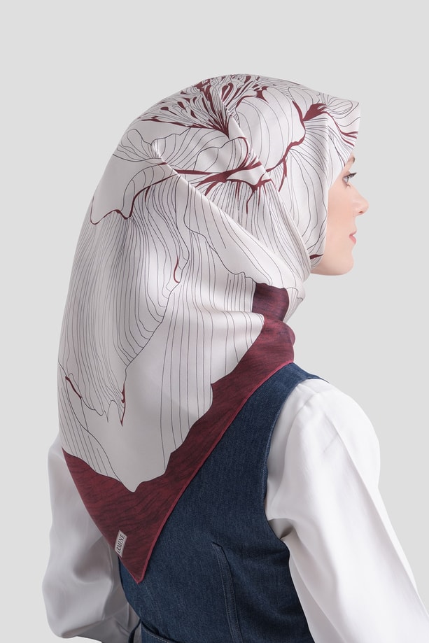Armine Saf İpek Sura Eşarp 9639D 81