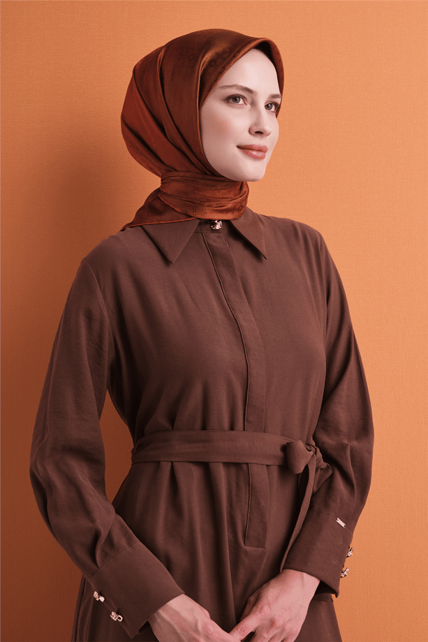 Armine Jakarlı İpek Eşarp 9647D 08