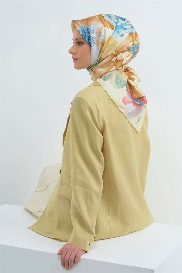 Armine  Saf İpek Twill Eşarp 9503D 86