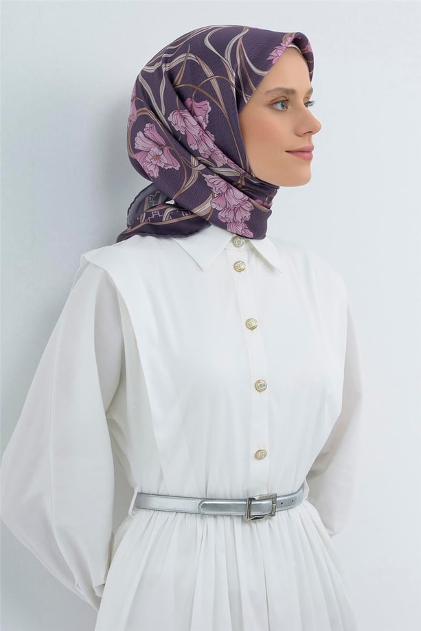 Armine  Saf İpek Twill Eşarp 9512D 07