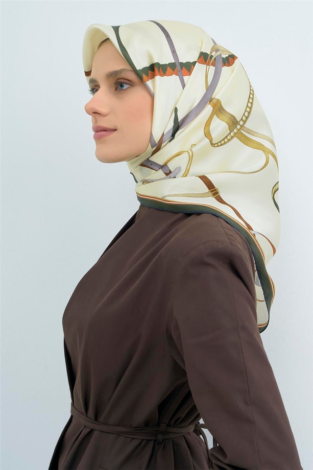 Armine  Saf İpek Twill Eşarp 9517D 82
