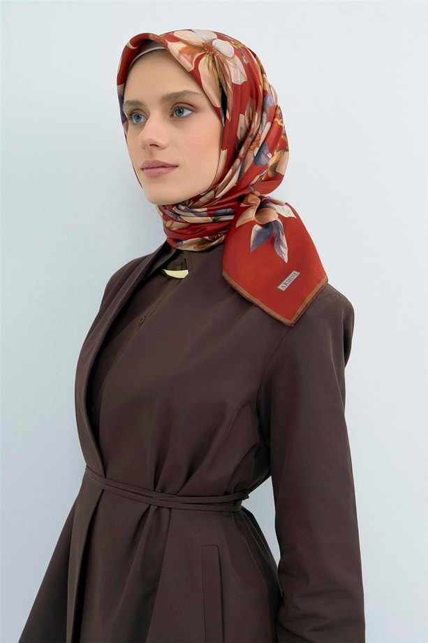Armine  Saf İpek Twill Eşarp 9524D 56