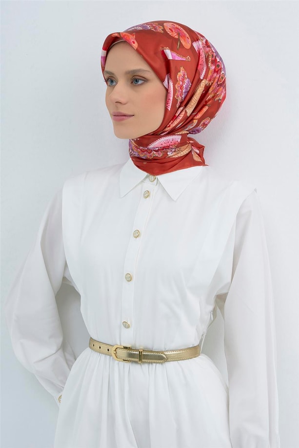 Armine  Saf İpek Sura Eşarp 9532D 35