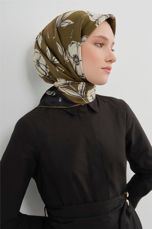 Armine  Saf İpek Twill Eşarp 9536D 35