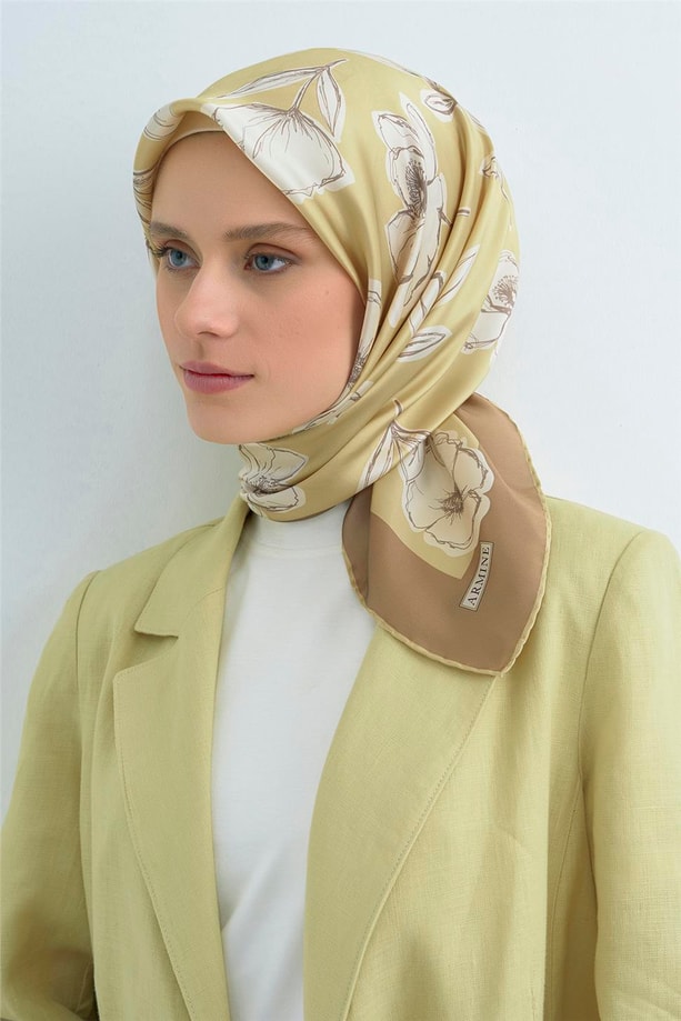 Armine  Saf İpek Twill Eşarp 9536D 37