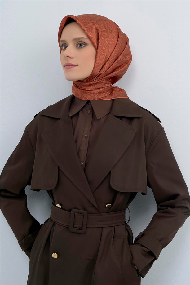 Armine  Saf İpek Twill Eşarp 9537D 34