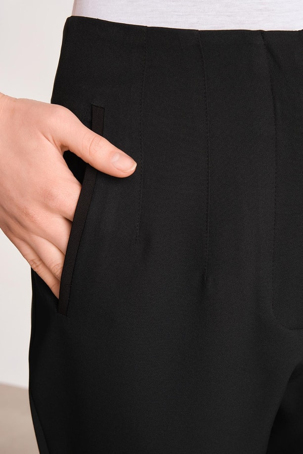 Armine Yüksek Bel Havuç Pantolon ORT2518 Siyah