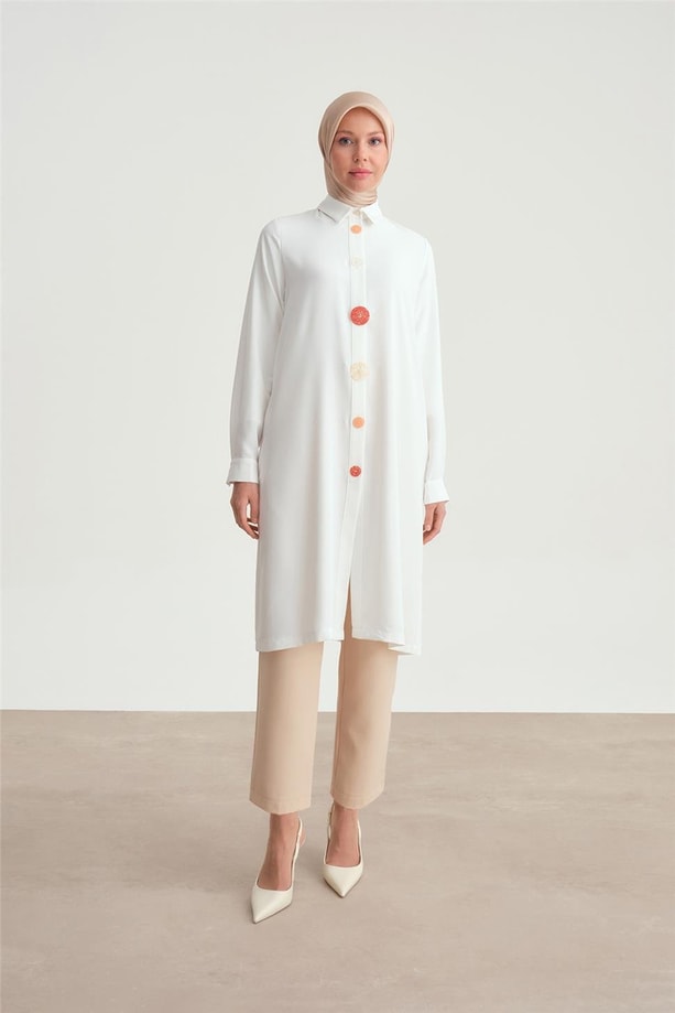 Armine Tunik ORT4208 Ekru