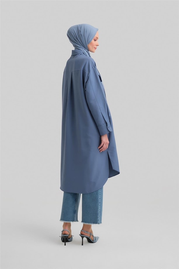 Armine Torba Cepli Tunik Elbise 23K4740 İndigo