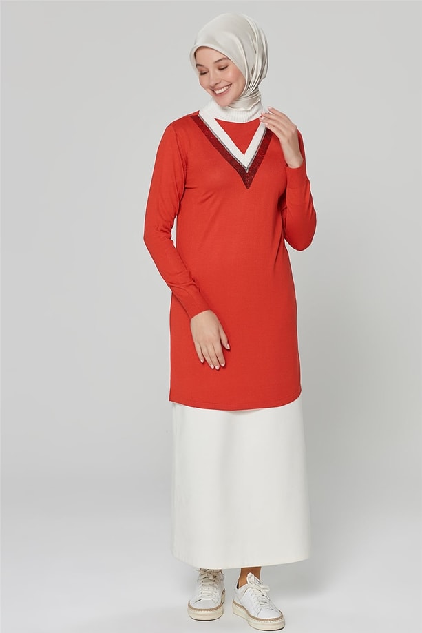 Armine Triko Tunik 20Ka2006 Narçiçeği