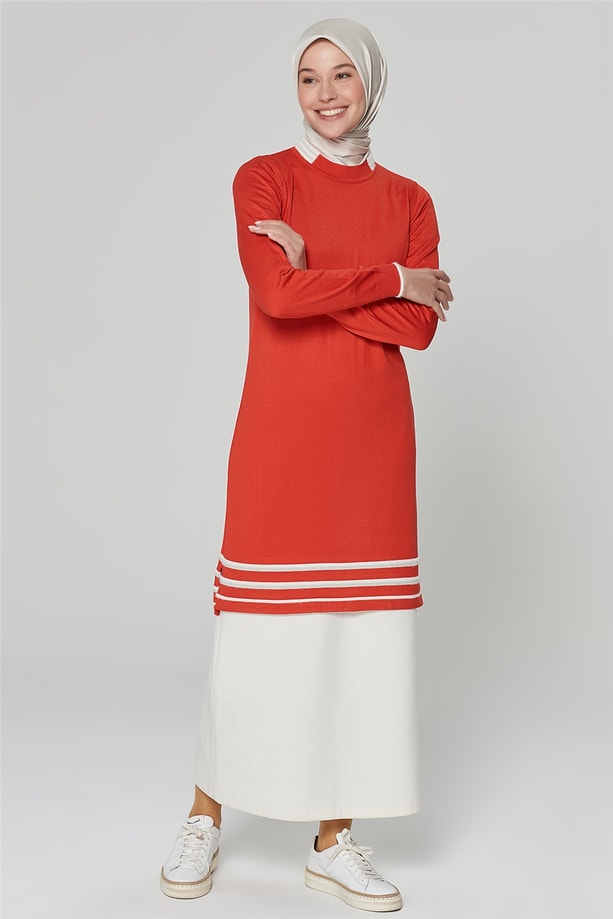 Armine Triko Tunik 20KA2008 Narçiçeği