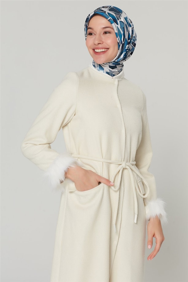 Armine Hırka 20KA5308 Beyaz