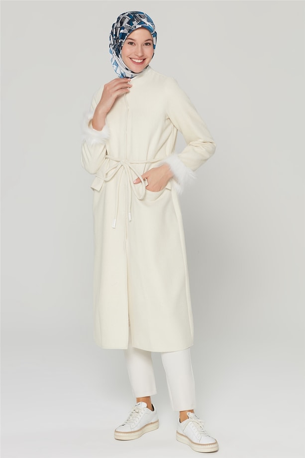 Armine Hırka 20KA5308 Beyaz