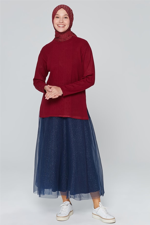 Armine Triko Kazak 20Ka9001 Bordo