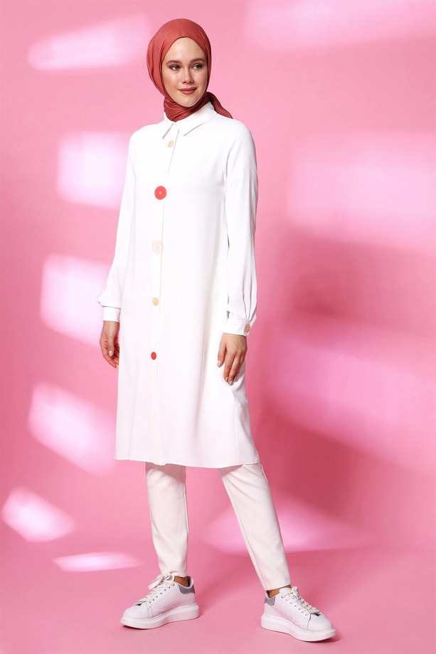 Armine Tunik 20Ya4208 Ekru