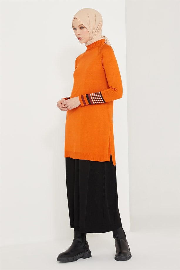 Armine Tunik 21KD2016 Yanık Oranj