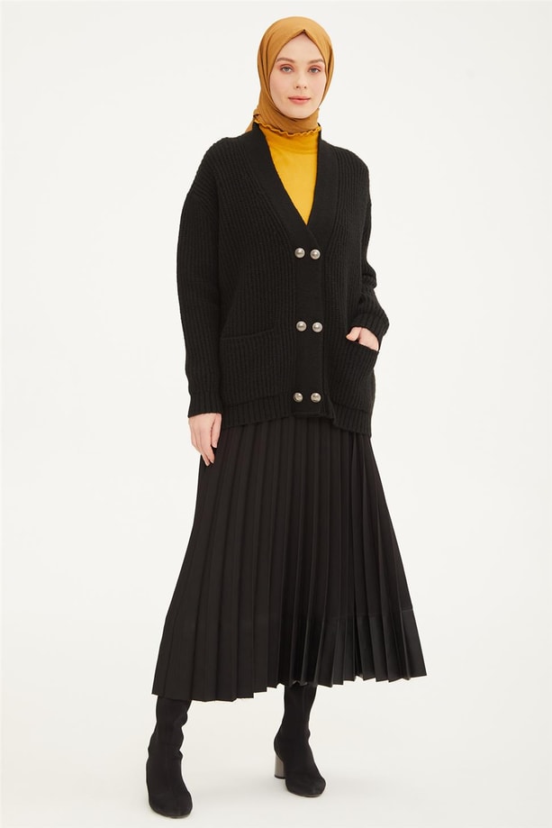 Armine Hırka 21KD2034 Siyah