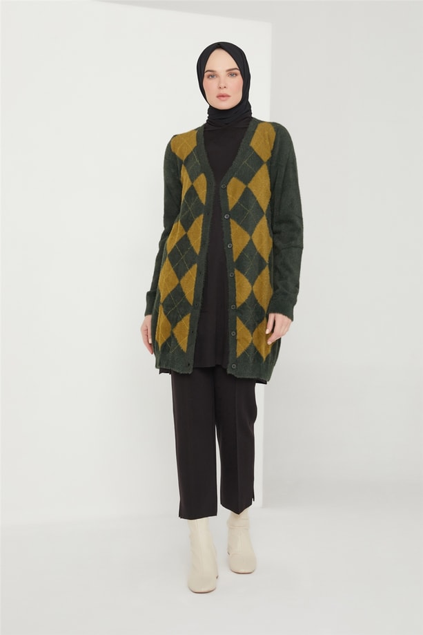Armine Hırka 21KD2037 Yeşil
