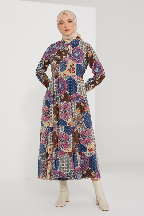 Armine Elbise 21KD2306 Lacivert