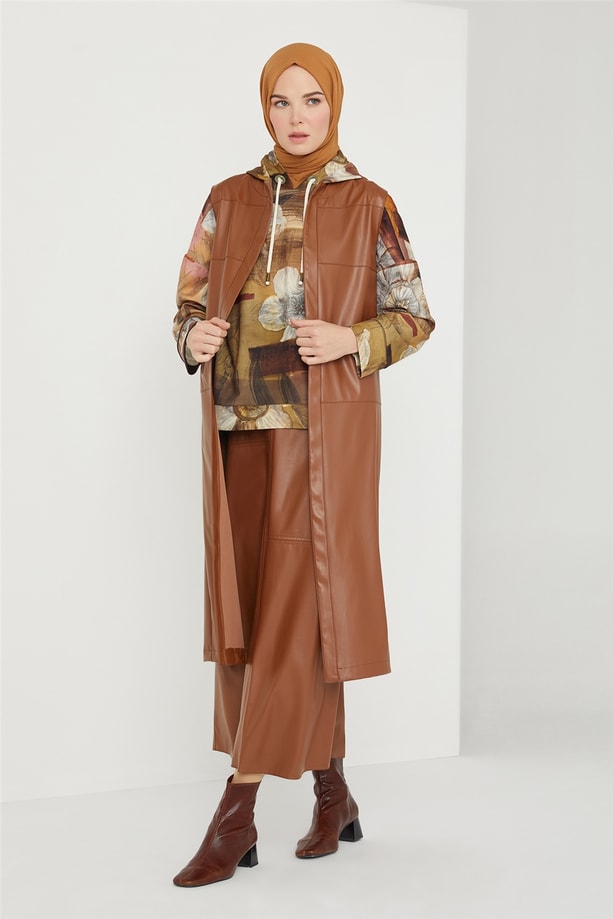 Armine Yelek 21KD3356 Taba