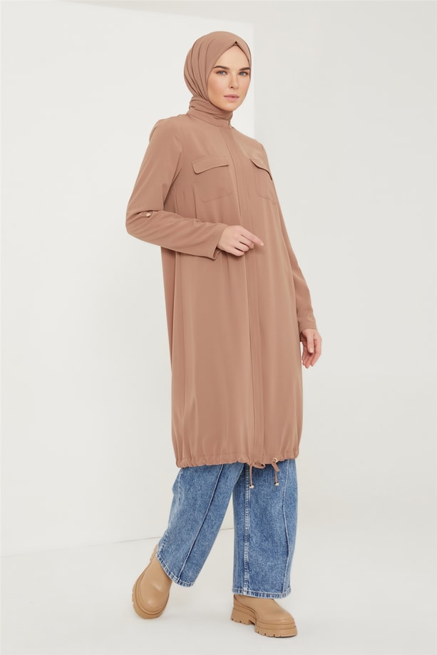 Armine Cepli Spor Tunik 21K4359 Kum